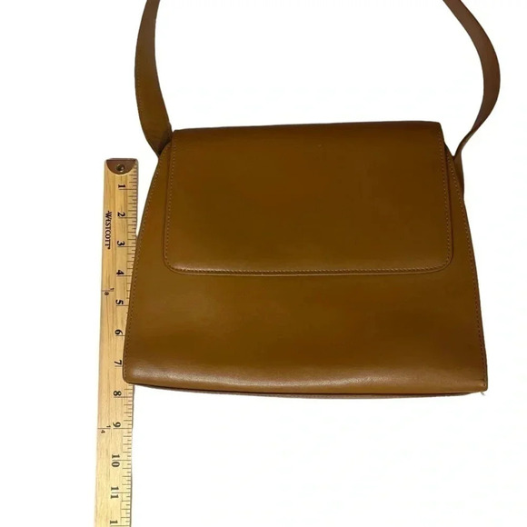 Fossil Denise Full Flap Cognac Genuine Leather Purse 90’s Inspired - Picture 15 of 16